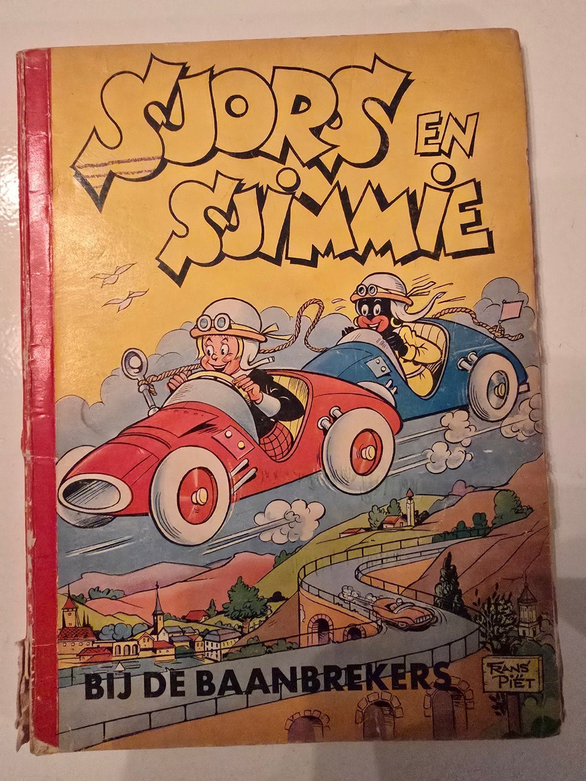 Sjors en Sjimmie: Bij de Baanbrekers (Frans Piet), Boeken, Eén stripboek, Ophalen of Verzenden, Gelezen, Frans Piet