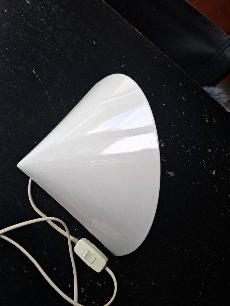 Vintage wandlamp kegelvormig ikea retro, Gebruikt, IKEA, Met schakelaar, Metaal