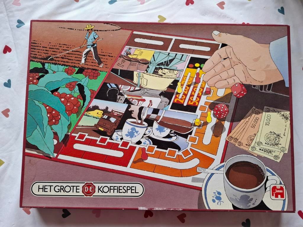 Het Grote Douwe Egberts Koffiespel - Vintage Bordspel, Hobby en Vrije tijd, Gezelschapsspellen | Bordspellen, Drie of vier spelers