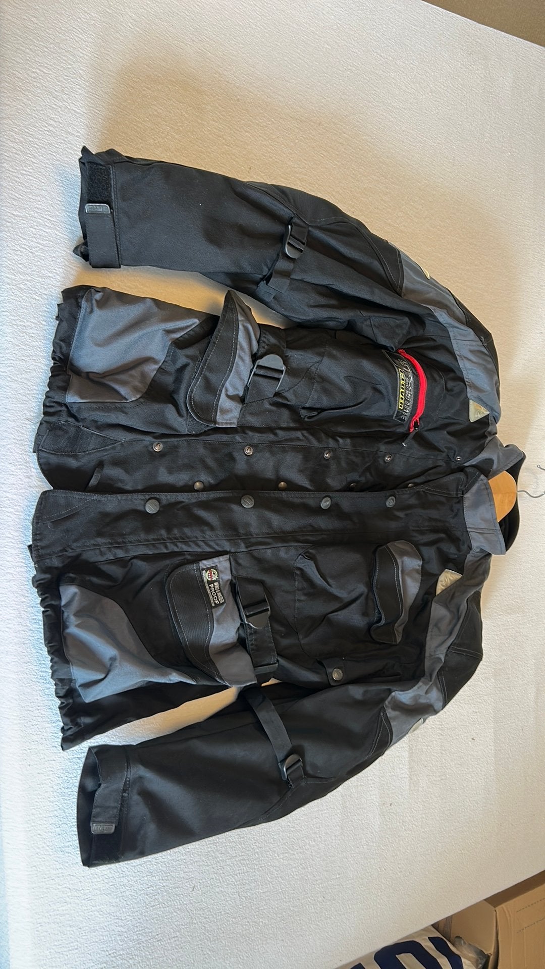 Motorjack zwart Glover xl, Motoren, Kleding | Motorkleding, Ophalen, Tweedehands, Jas | textiel