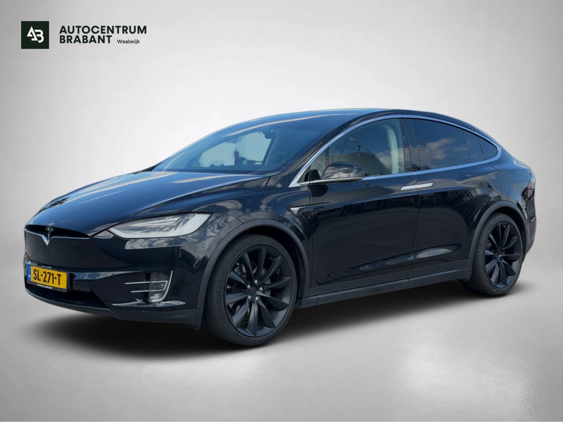 Tesla Model X 100D 6P. (NL-auto, Perfect ondH, Voll Opties A, Auto's, Tesla, Gebruikt, 2433 kg, 542 km, Zwart