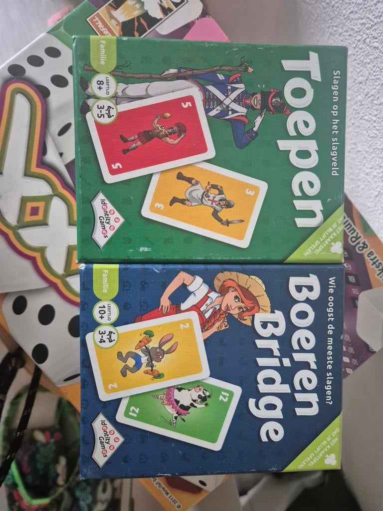 Toepen & Boeren Bridge Kaartspellen - Zo goed als nieuw, Vijf spelers of meer, Ophalen of Verzenden, Zo goed als nieuw, Identity Games