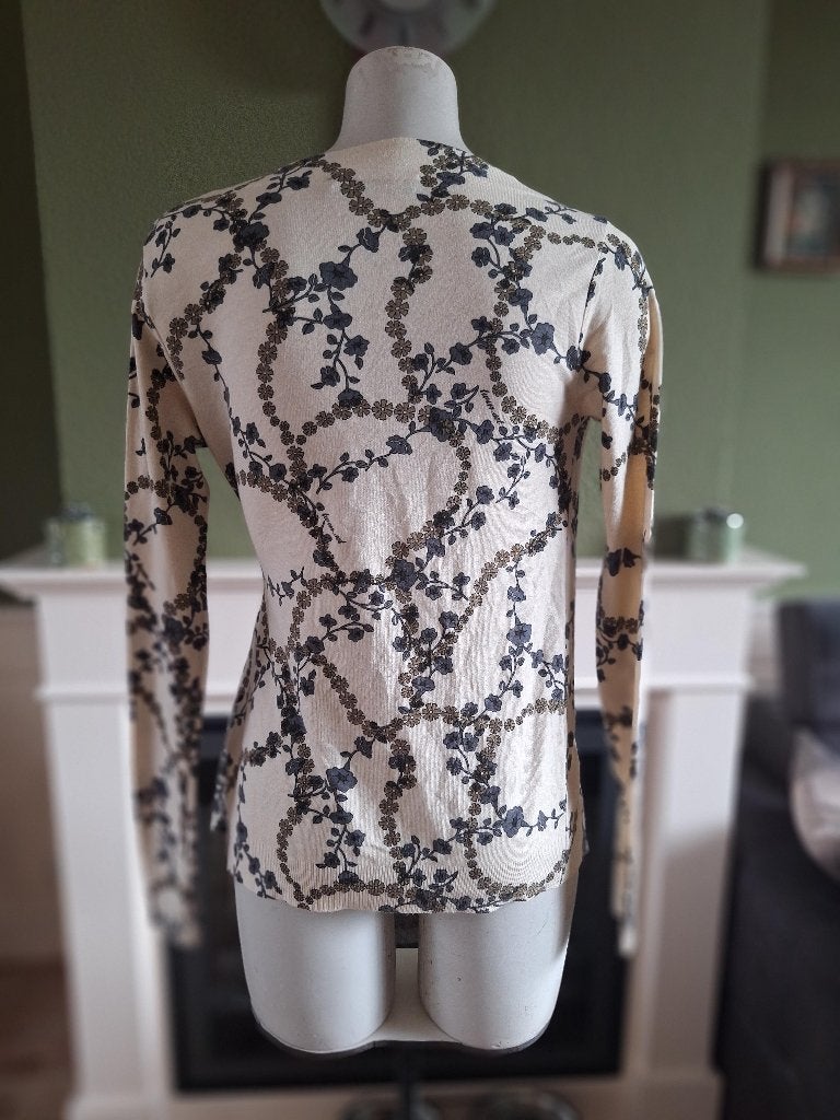 Twin Set Simona Barbieri wikkel vest crème s 36, Kleding | Dames, Twinset, Verzenden, Zo goed als nieuw, Maat 36 (S)