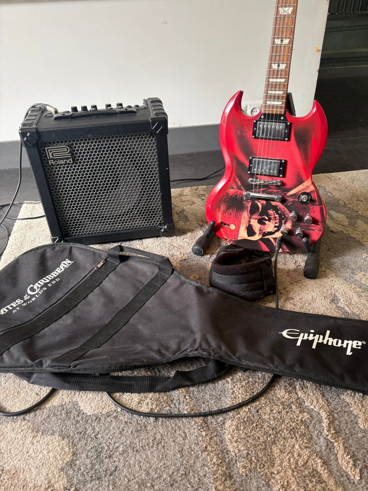 Epiphone SG limited edition Disney pirates of the caribbean, Ophalen, Overige figuren, Gebruikt, Beeldje of Figuurtje