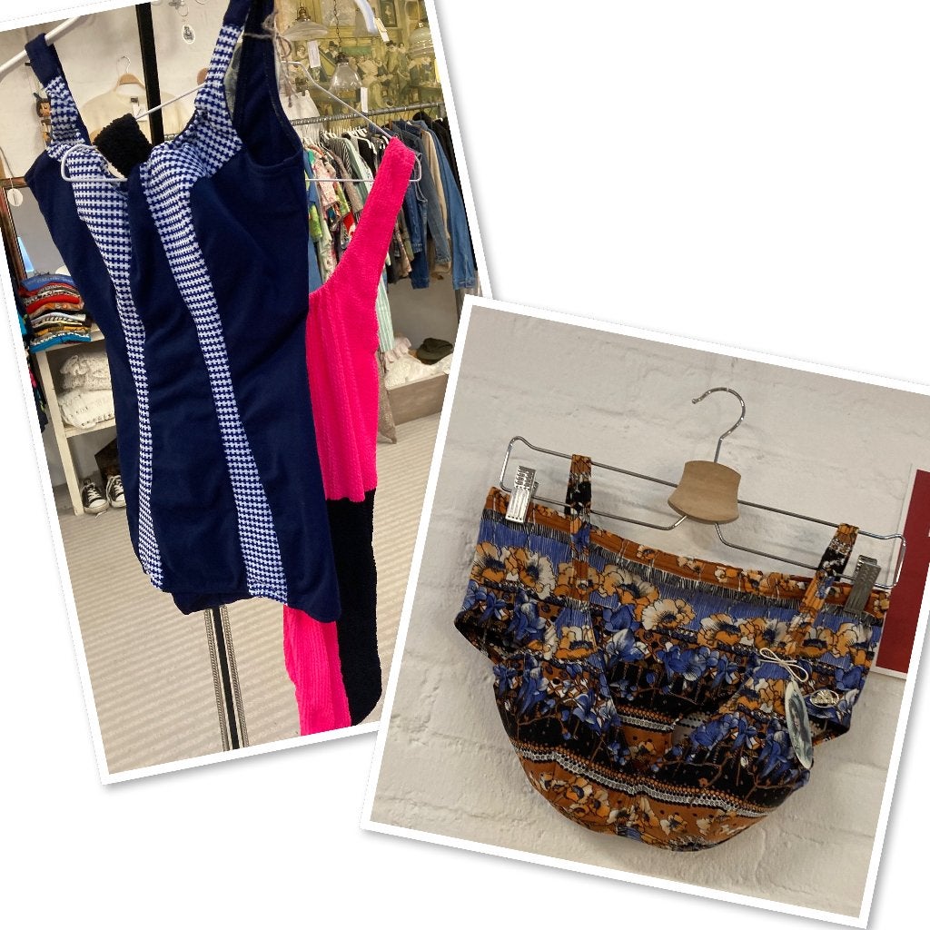 Vintage kleding bij Warenhuis Strant / oa badpakken & bikini, Vintage, Ophalen, Gedragen