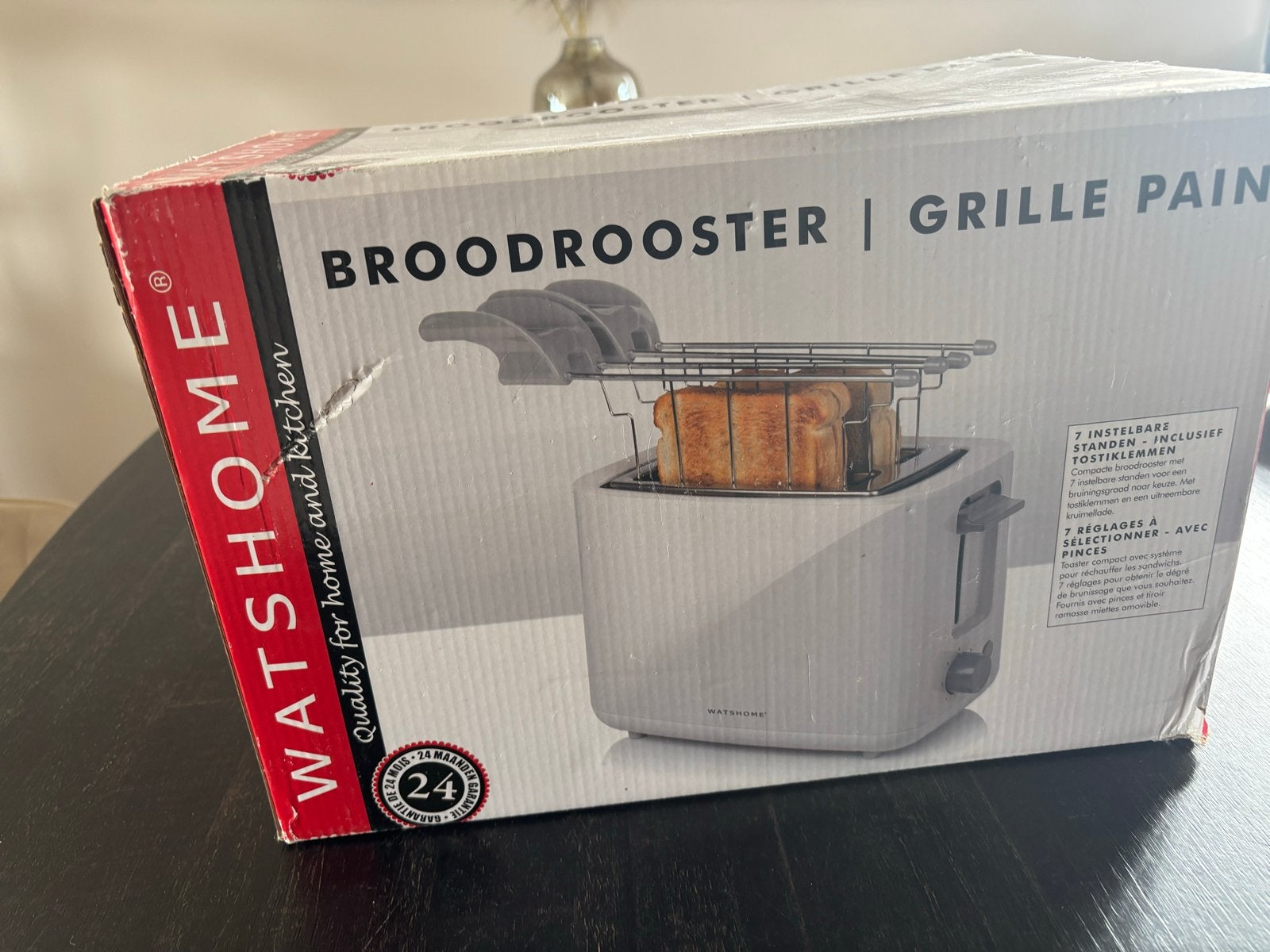 WATSHOME Broodrooster - Nieuw in doos!, Ophalen of Verzenden, Nieuw, Meer dan 8 standen