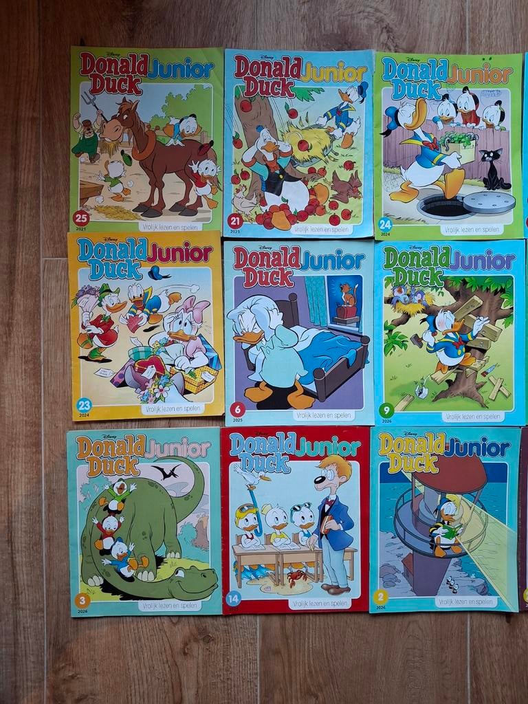 Donald duck junior 15x, Meerdere comics, Ophalen of Verzenden, Gelezen, Europa