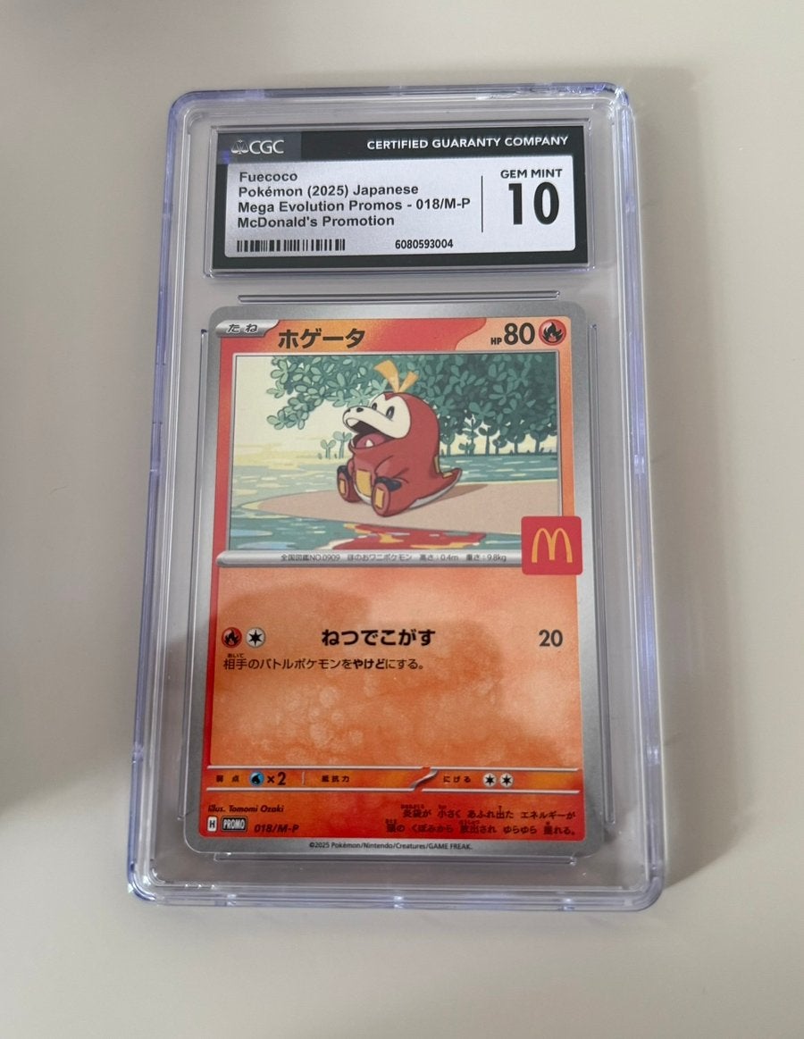 Fuecoco #018 (JP) - Mcdonald’s Promotion - CGC 10, Ophalen of Verzenden, Nieuw, Losse kaart, Foil
