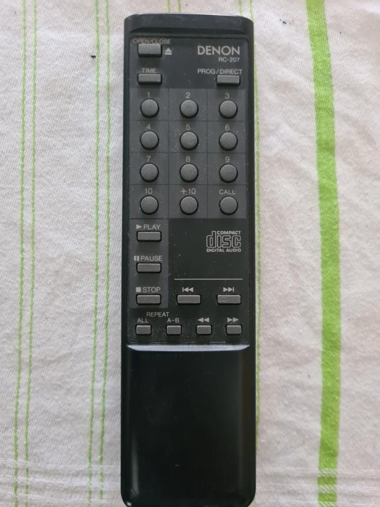 Denon RC 207  remote, Ophalen