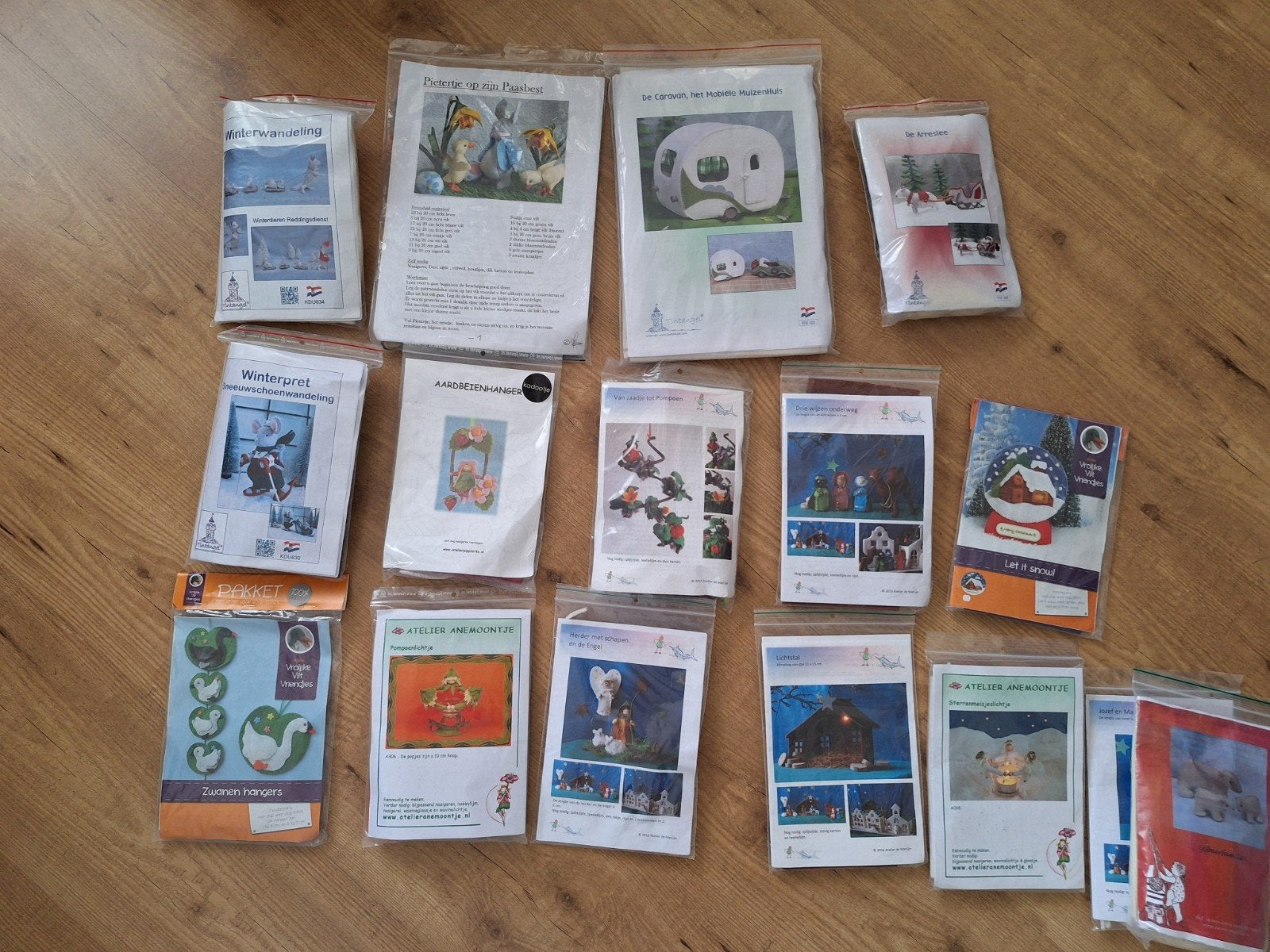 Diverse nieuwe Viltpakketten, Hobby en Vrije tijd, Vilt, Ophalen of Verzenden, Nieuw, Figuurtje(s)