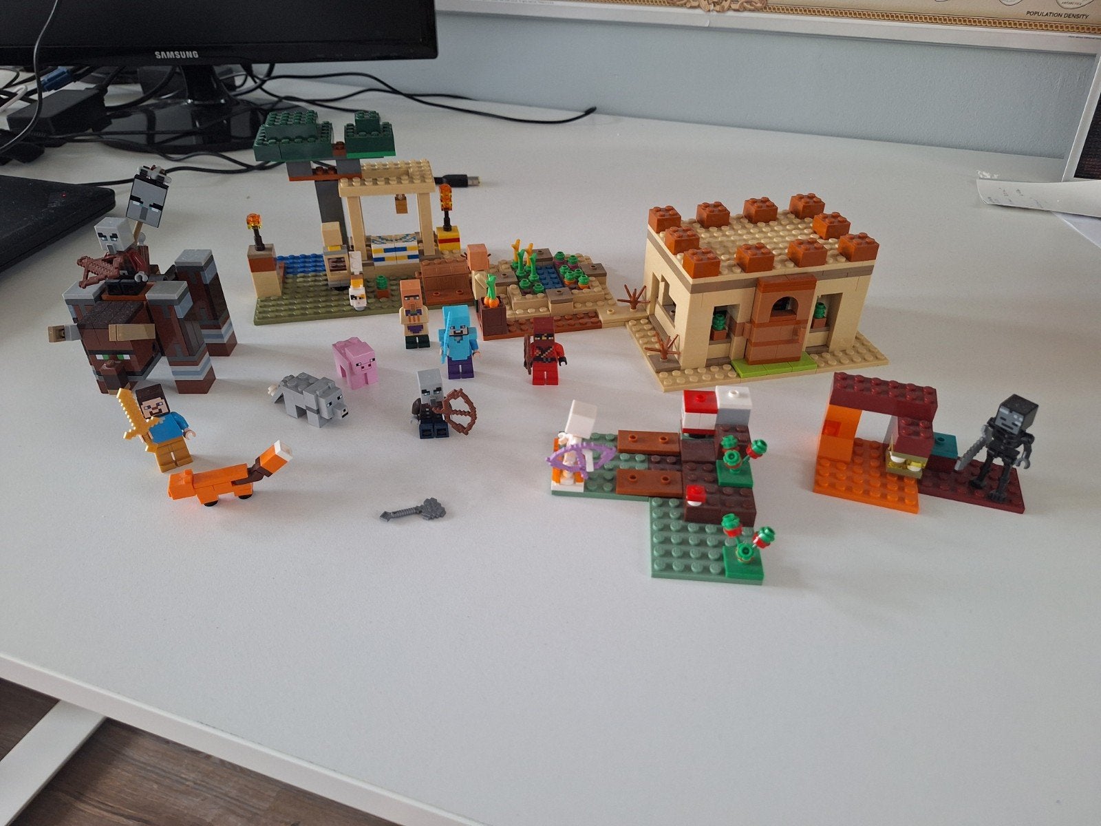 LEGO Minecraft #21160 The Illager Raid + 2 kleine bonus sets, Kinderen en Baby's, Speelgoed | Duplo en Lego, Ophalen, Minecraft