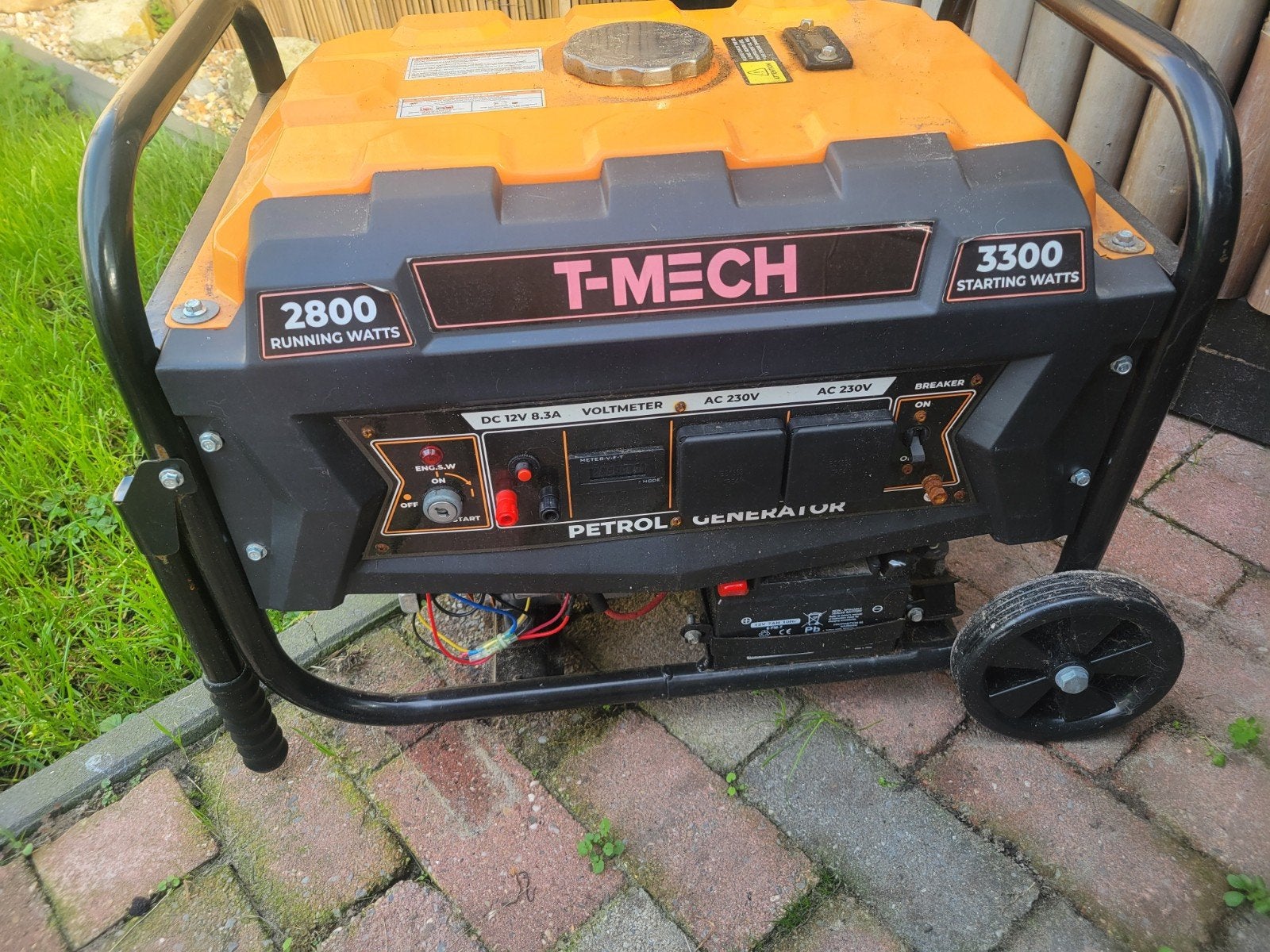 T-MECH Benzine Generator 2800W/3300W - Zo goed als nieuw, Ophalen, Zo goed als nieuw