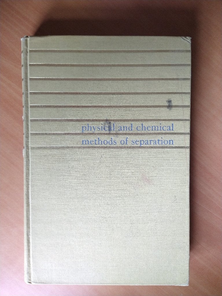Physical and Chemical Methods of Separation, Boeken, Ophalen of Verzenden, Zo goed als nieuw, Natuurwetenschap