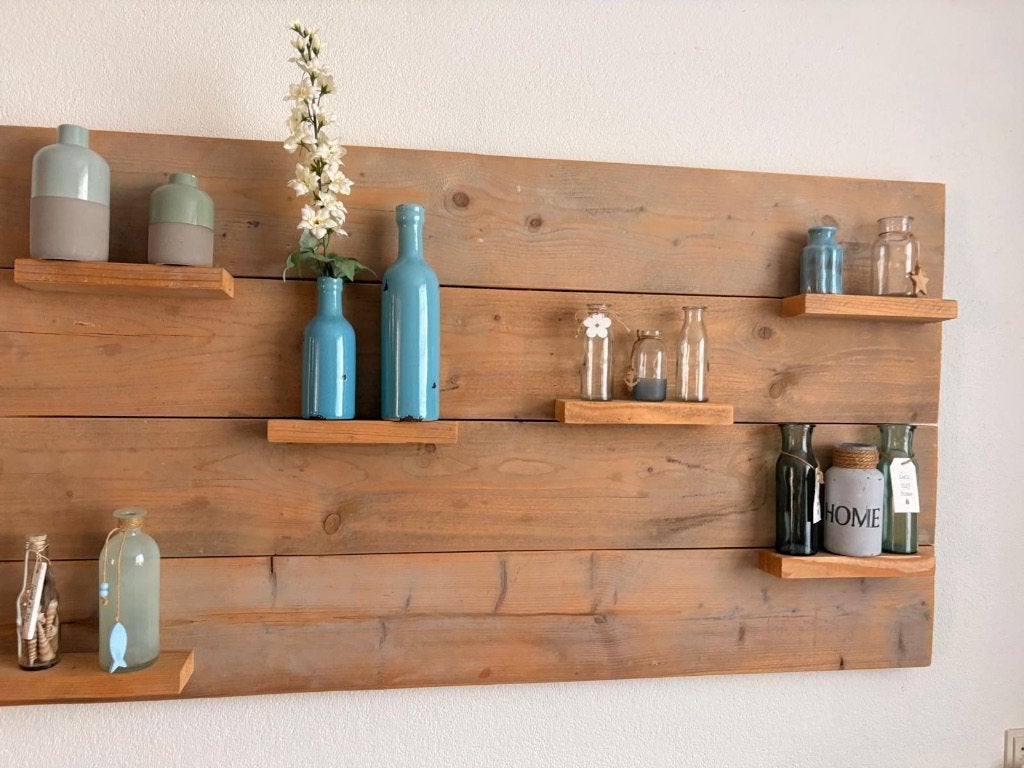 Houten wandbord, Ophalen, 140 cm, Hout, Zo goed als nieuw