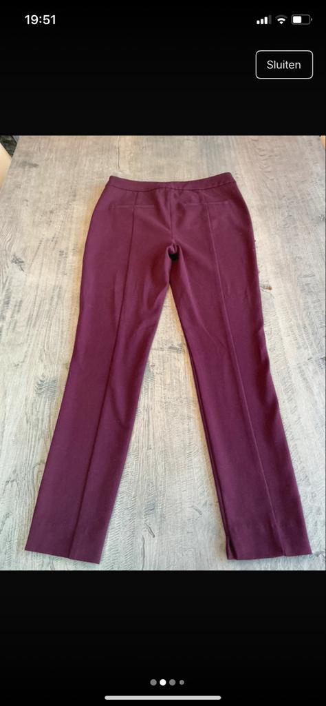 Reiss bordeauxrode pantalon - Maat 38 (M), Maat 38/40 (M), Paars, Ophalen of Verzenden, Zo goed als nieuw