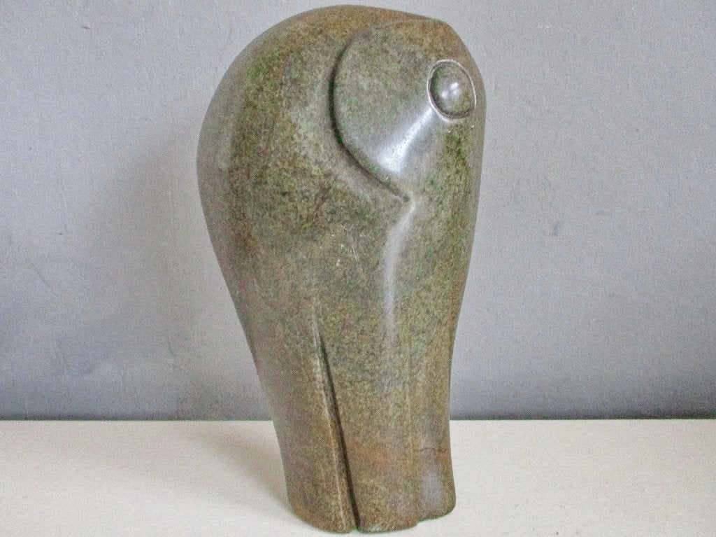 Abstracte sculptuur van Shona-steen uit Zimbabwe Olifant, Ophalen of Verzenden