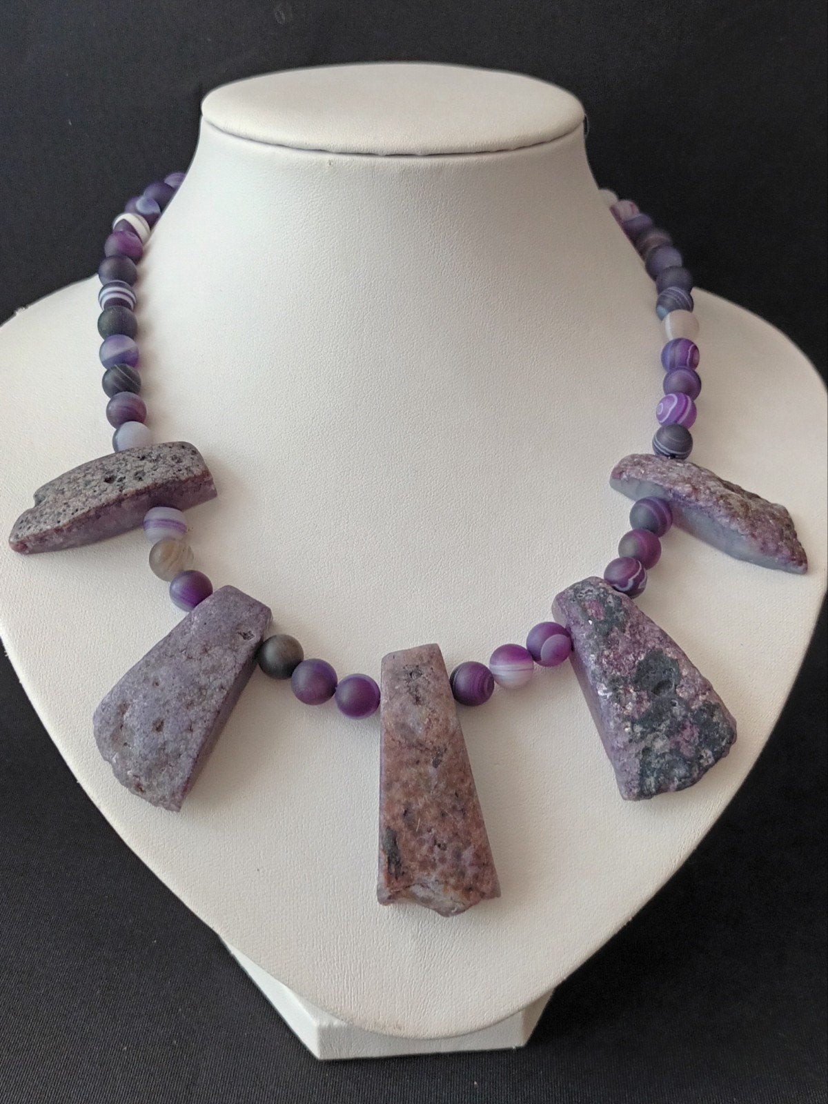 Ketting met amethist, Ophalen of Verzenden, Nieuw