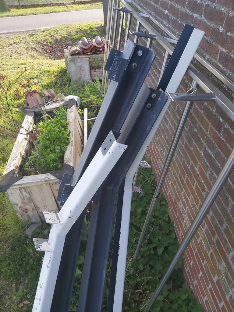 ✅ Topaanbieding: Zwaar stalen constructie bogen. 3,50 breed, Ophalen of Verzenden, Zo goed als nieuw, IJzer