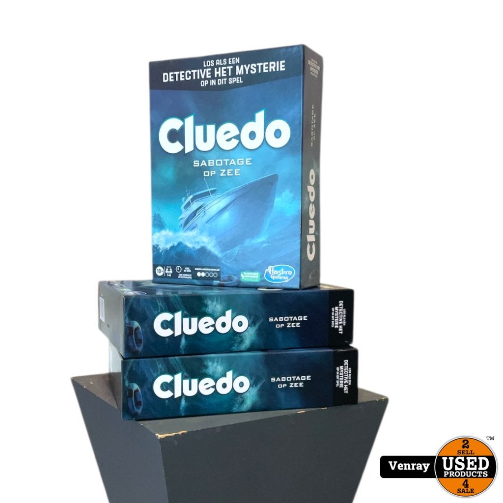 Cluedo Escape Sabotage op Zee - Bordspel | Nieuw, Hasbro, Gebruikt, Support@hasbro.com, 1027 Newport Avenue
Pawtucket, RI 02862
USA