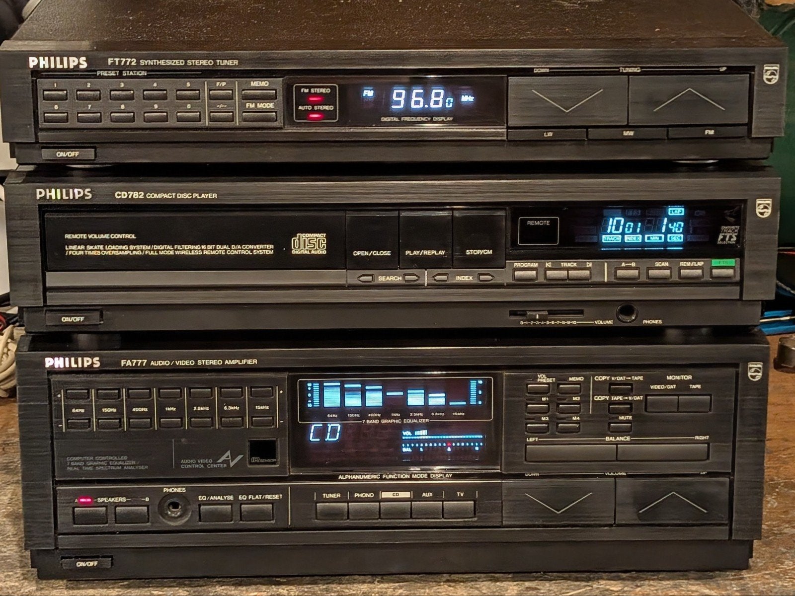 Philips set; FA777, CD782 en FT772, Ophalen of Verzenden, Philips