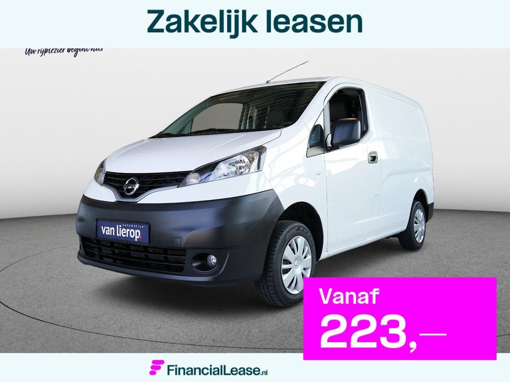 Nissan NV200 1.6 Optima| €39,- WEGENBELASTING P/M | DEALER, Voorwielaandrijving, Stof, Gebruikt, Zwart
