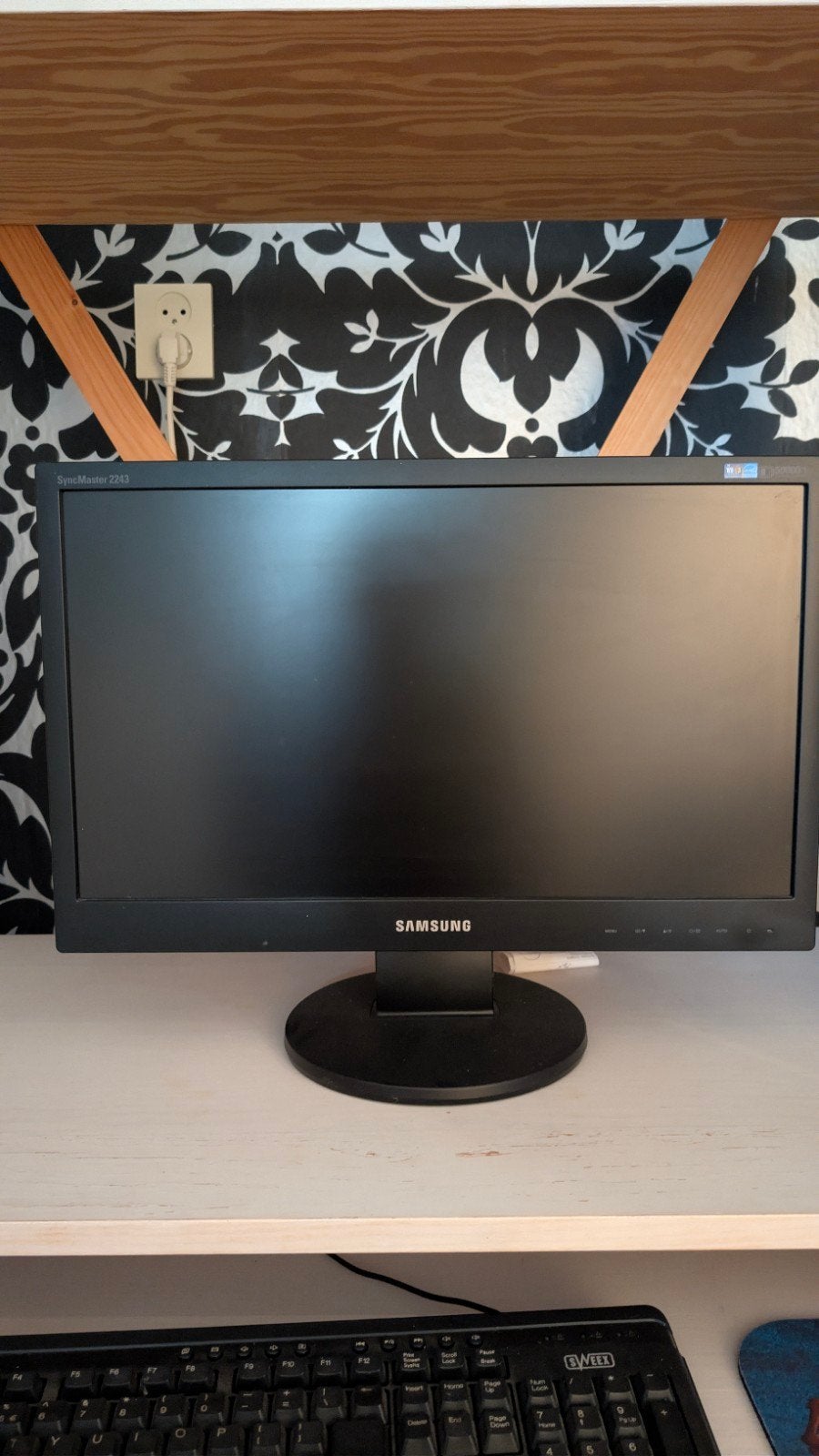Samsung SyncMaster 2243SN 22 inch monitor, Ophalen, Gebruikt, Kantelbaar, Full HD