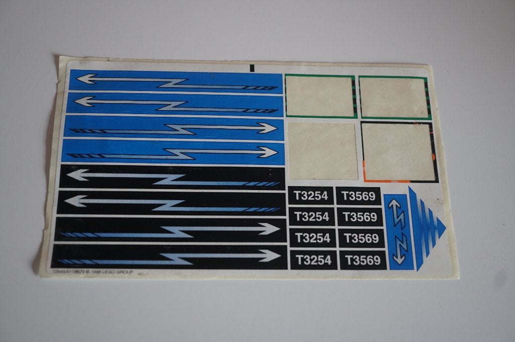 9 volt Lego trein origineel stickervel 4561, Overige thema's, Lego, Overige typen, Ophalen of Verzenden