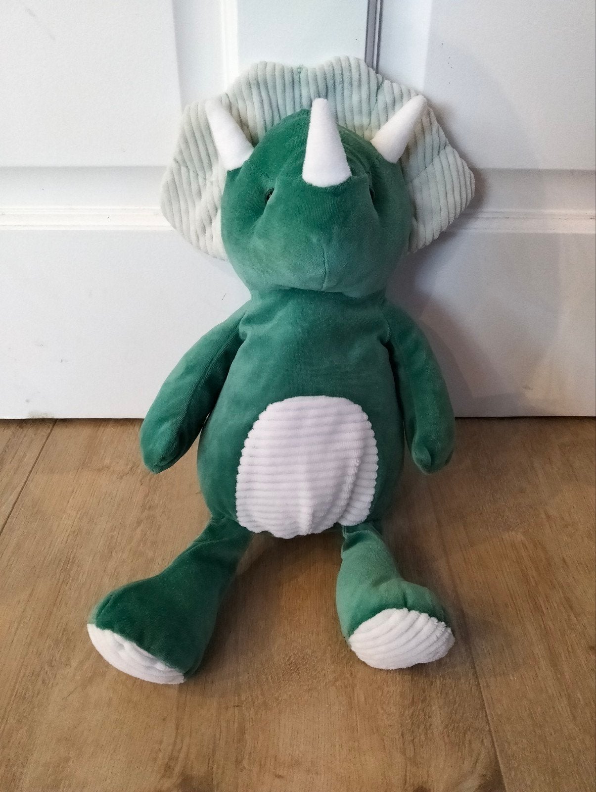 HEMA Dino Knuffel, Groene Triceratops (Zacht & Ribstof), Ophalen