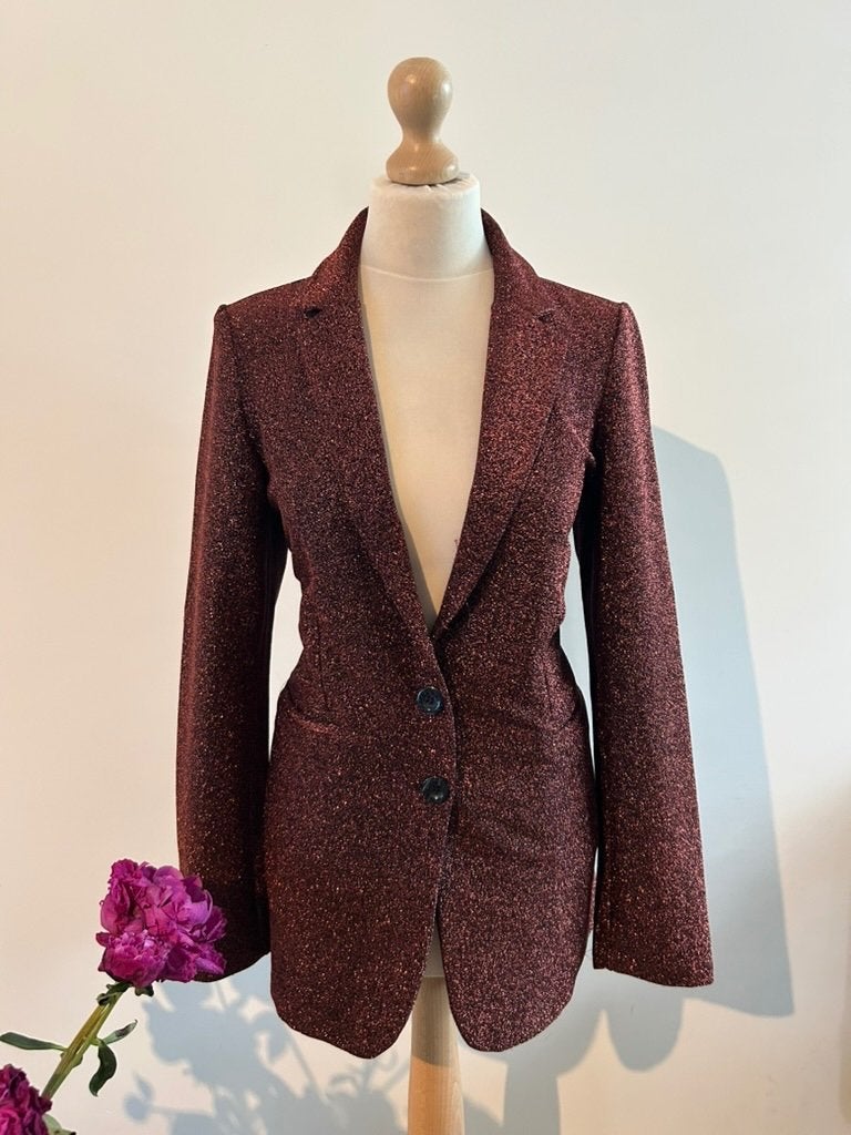 King Louie maat 42 Retro glitter blazer colbert 3318