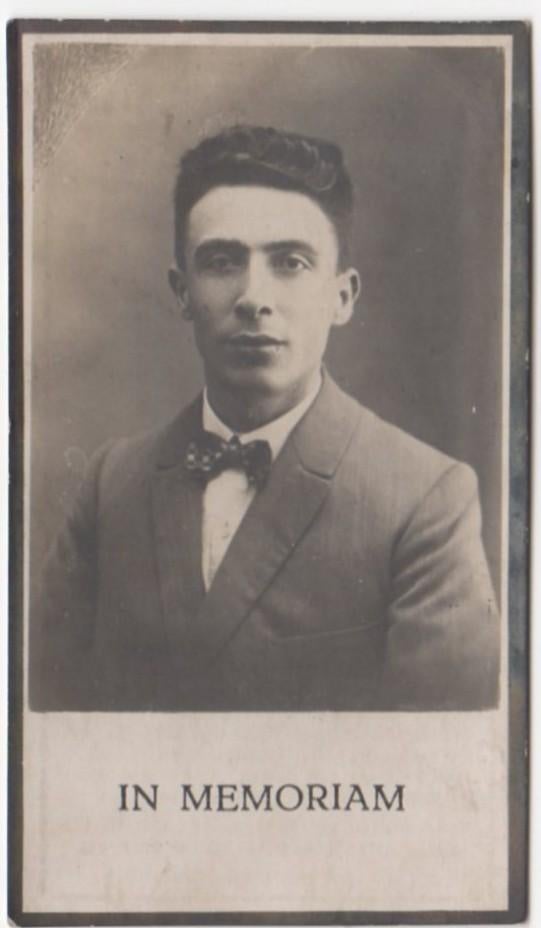 Adrianus Aloysius v Steen 1898 Poppel + 1930 Tilburg,  32 jr, Verzenden
