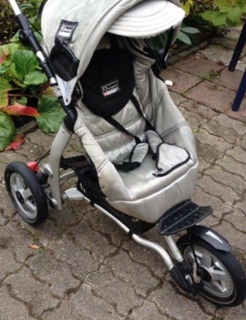 Quinny kinderwagen buggy Formula kinderwagen zilver joggen, Kinderen en Baby's, Kinderwagens en Combinaties, Gebruikt, Verstelbare duwstang