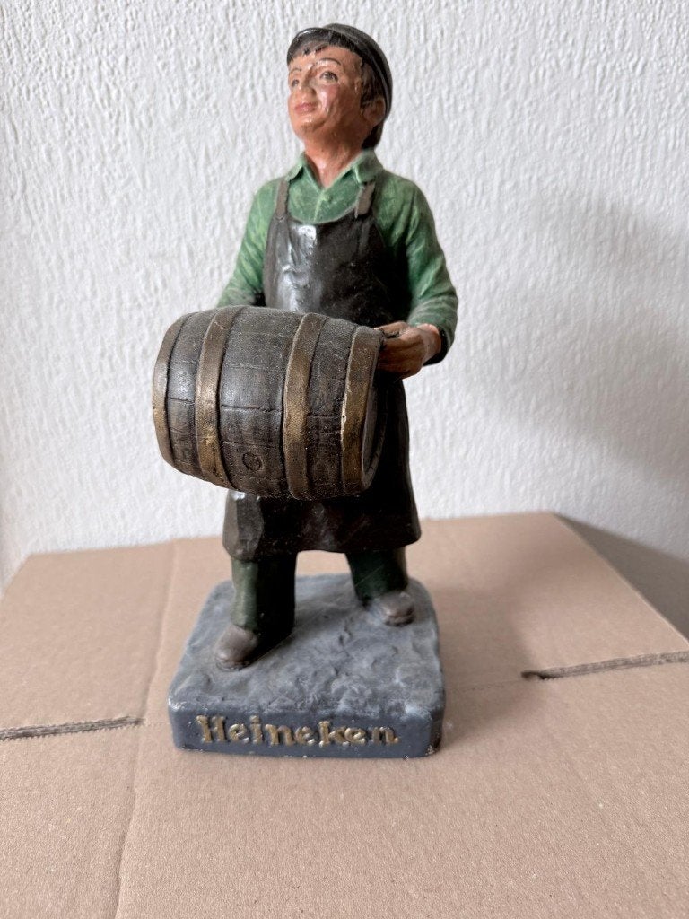 Zeldzaam Vintage Heineken Beeldje 40/50 jaar oud, Ophalen of Verzenden, Gebruikt, Mens