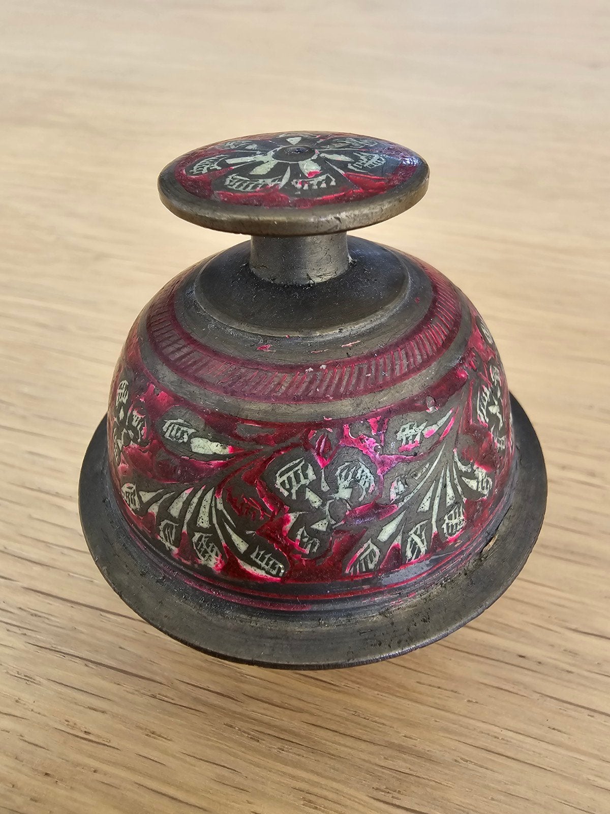 Prachtige originele antieke koperen olifantenklauwbel €35, Ophalen of Verzenden, Koper