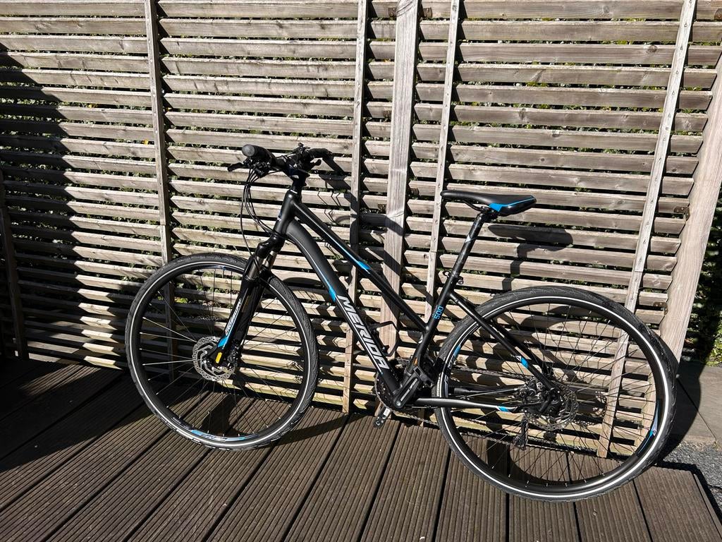 Merida Crossway 500 Hybride Fiets, Versnellingen, Zo goed als nieuw, Minder dan 47 cm, Schijfrem