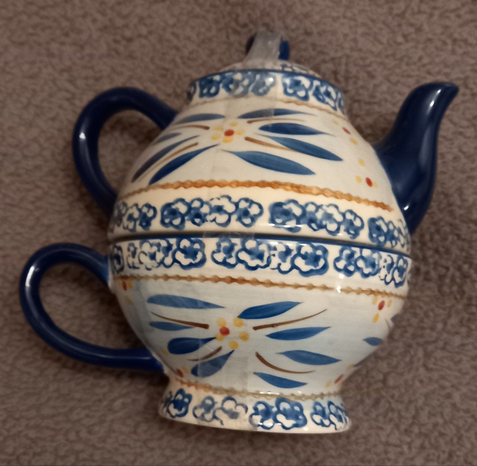Lavandoux Tea for One - Theepot en Kop in één, Ophalen, Keramiek, Overige typen, Nieuw
