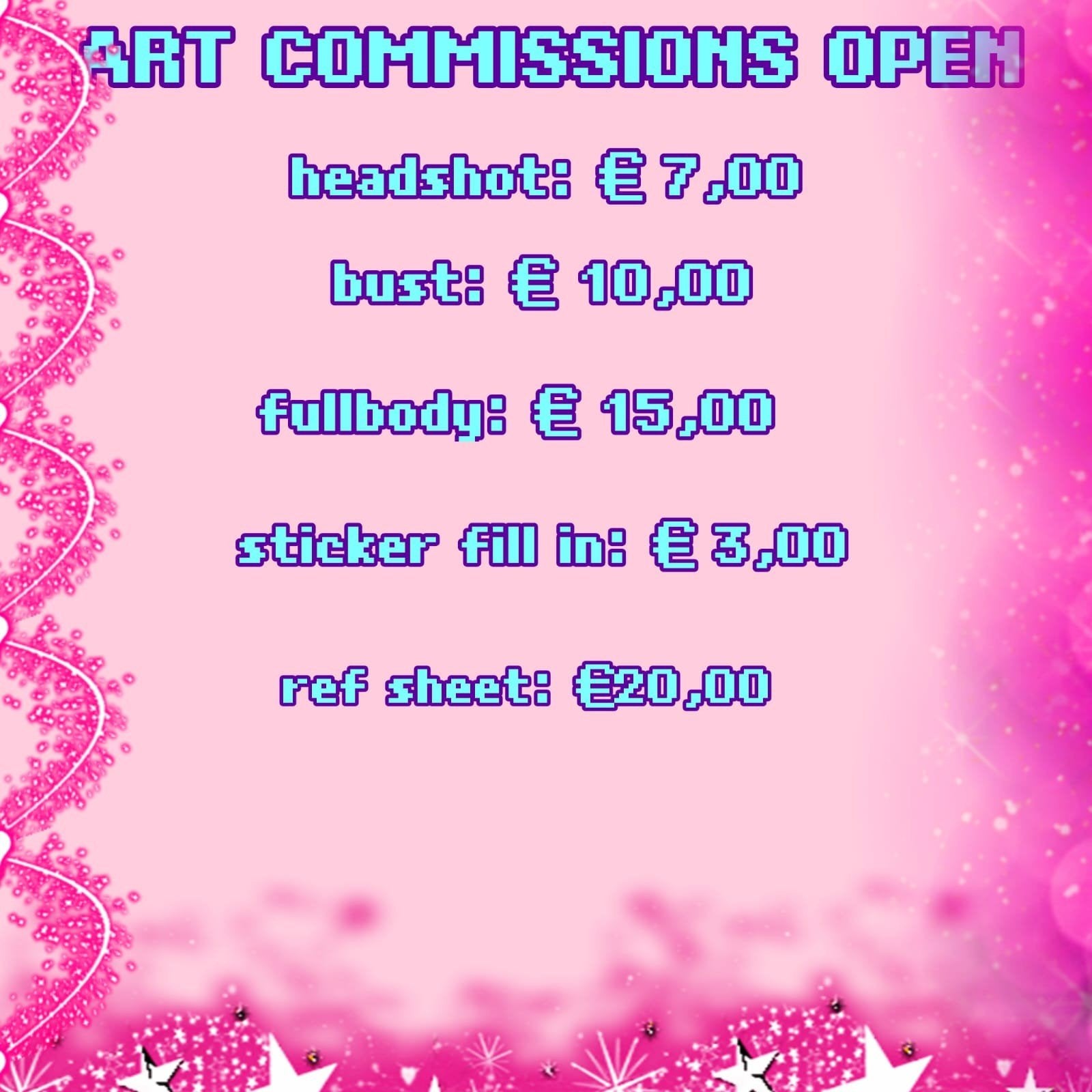 ART COMMISSIONS OPEN!!, Ophalen of Verzenden, Nieuw, Accessoires