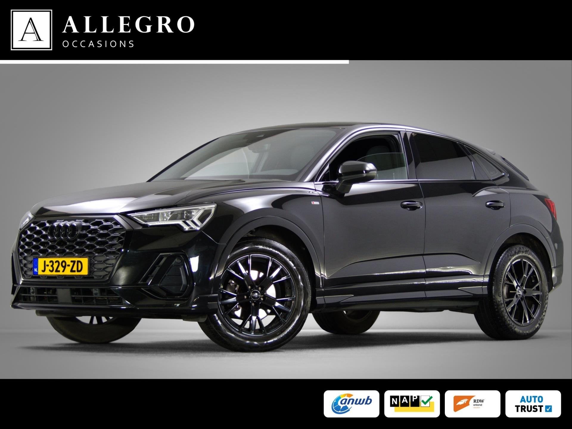 Audi Q3 Sportback 35 TFSI S-Line Edition Competition (APPLE, 4 cilinders, 150 pk, 1505 kg, Leder en Stof
