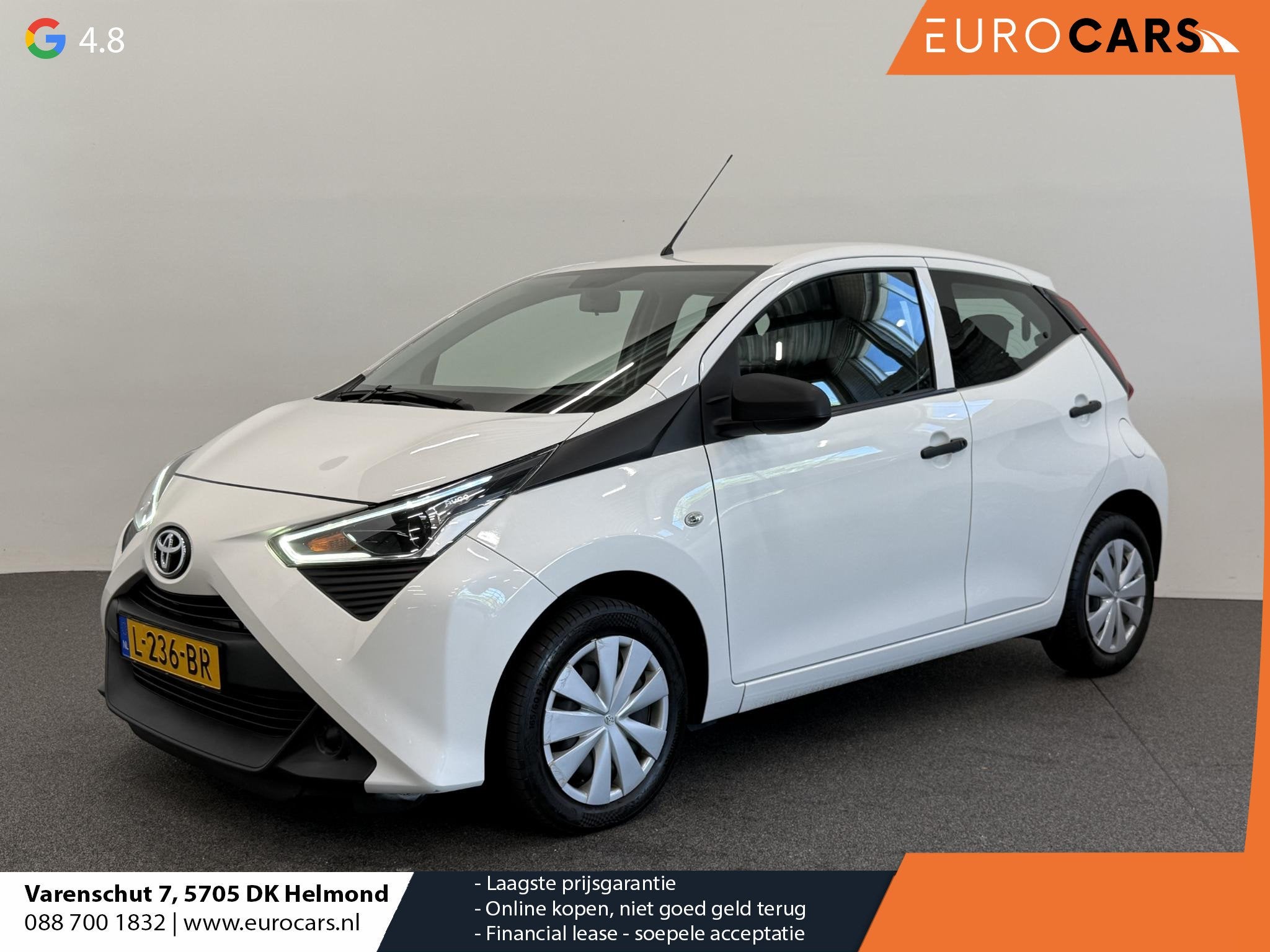 Toyota Aygo 1.0 VVT-i x-fun Airco Bluetooth Centrale vergren, Voorwielaandrijving, Stof, Gebruikt, Euro 6