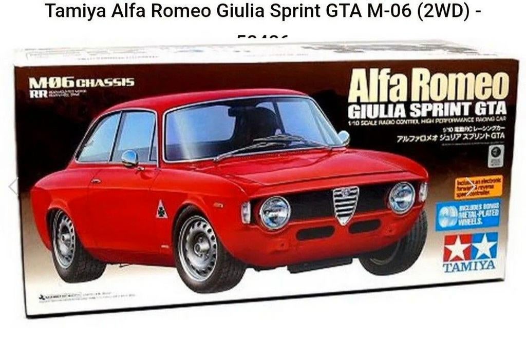 Tamiya M06 1/10 Alfa Guilia Sprint GTA, Auto, Groter dan 1:32, Nieuw, Ophalen of Verzenden