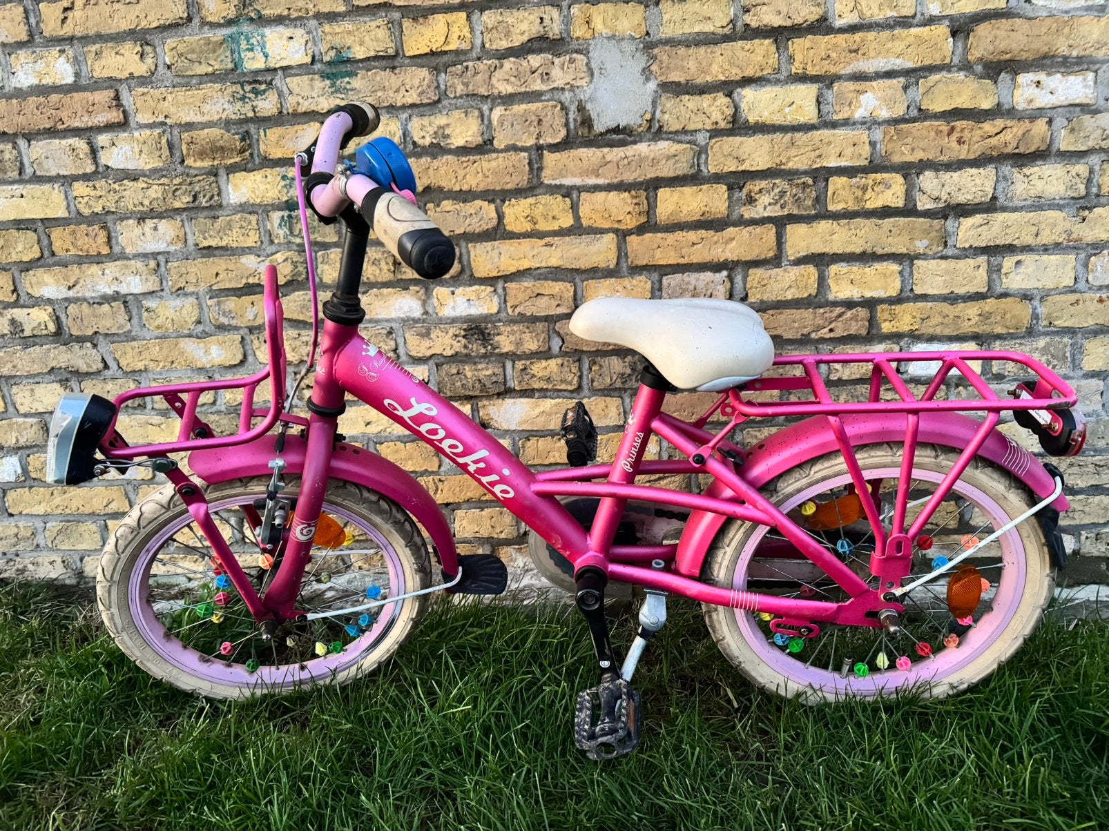Loekie meisjesfiets 16 inch, Fietsen en Brommers, Fietsen | Kinderfietsjes, Ophalen, Gebruikt, 16 tot 20 inch