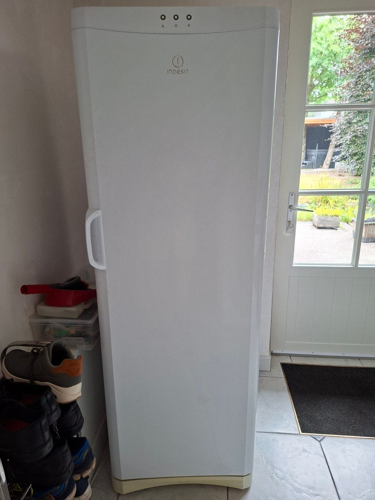 Indesit vrijstaande diepvrieskast 7 vakken, Gebruikt, 160 cm of meer, Ophalen, Vrieskast