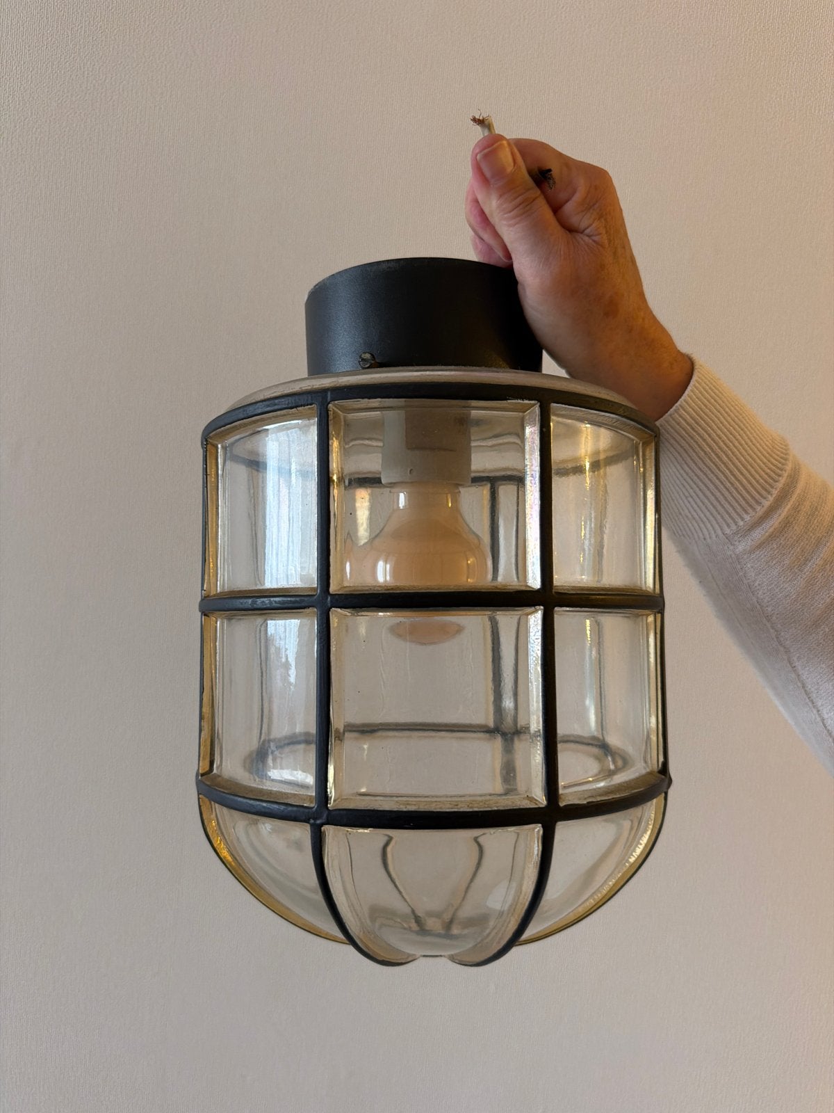 Vintage scheepslamp / buitenlamp, Ophalen of Verzenden