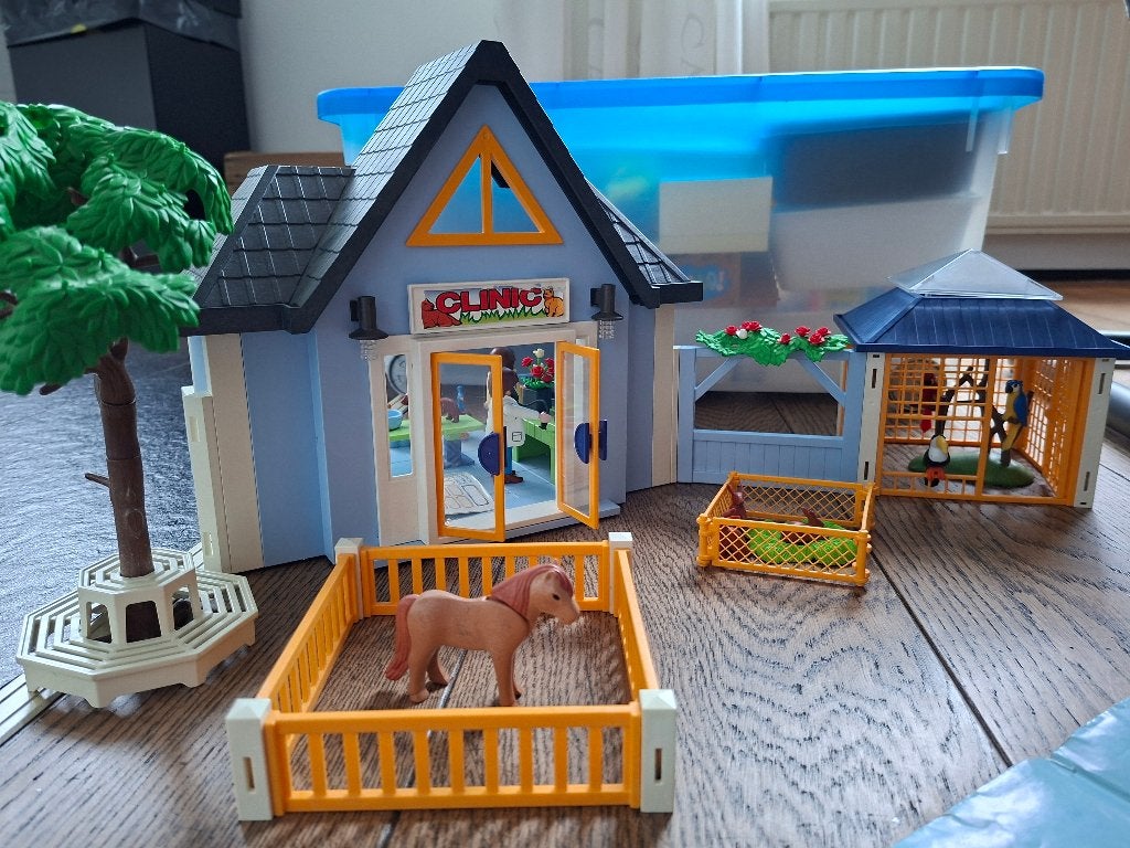 Playmobil 4343 dierenkliniek, Kinderen en Baby's, Speelgoed | Playmobil, Gebruikt, Gebouw, Complete set, Ophalen of Verzenden