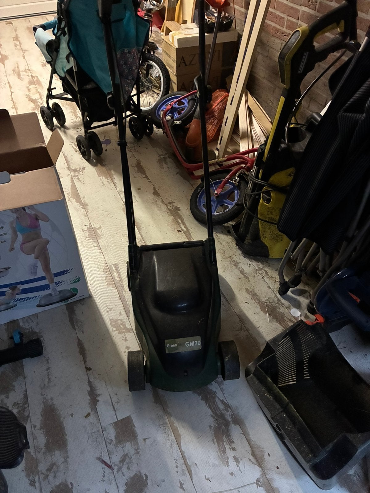 Gratis elektrische grasmaaier, Tuin en Terras, Ophalen, Gebruikt