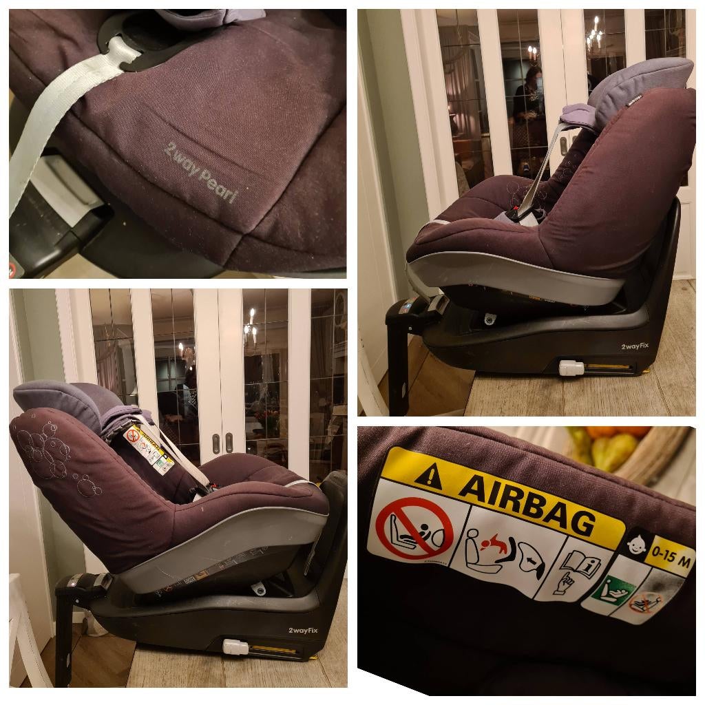 Nette Maxicosi 2 way Pearl en 2wayfix isofix base, Ophalen, Verstelbare rugleuning, Gebruikt, 0 t/m 18 kg