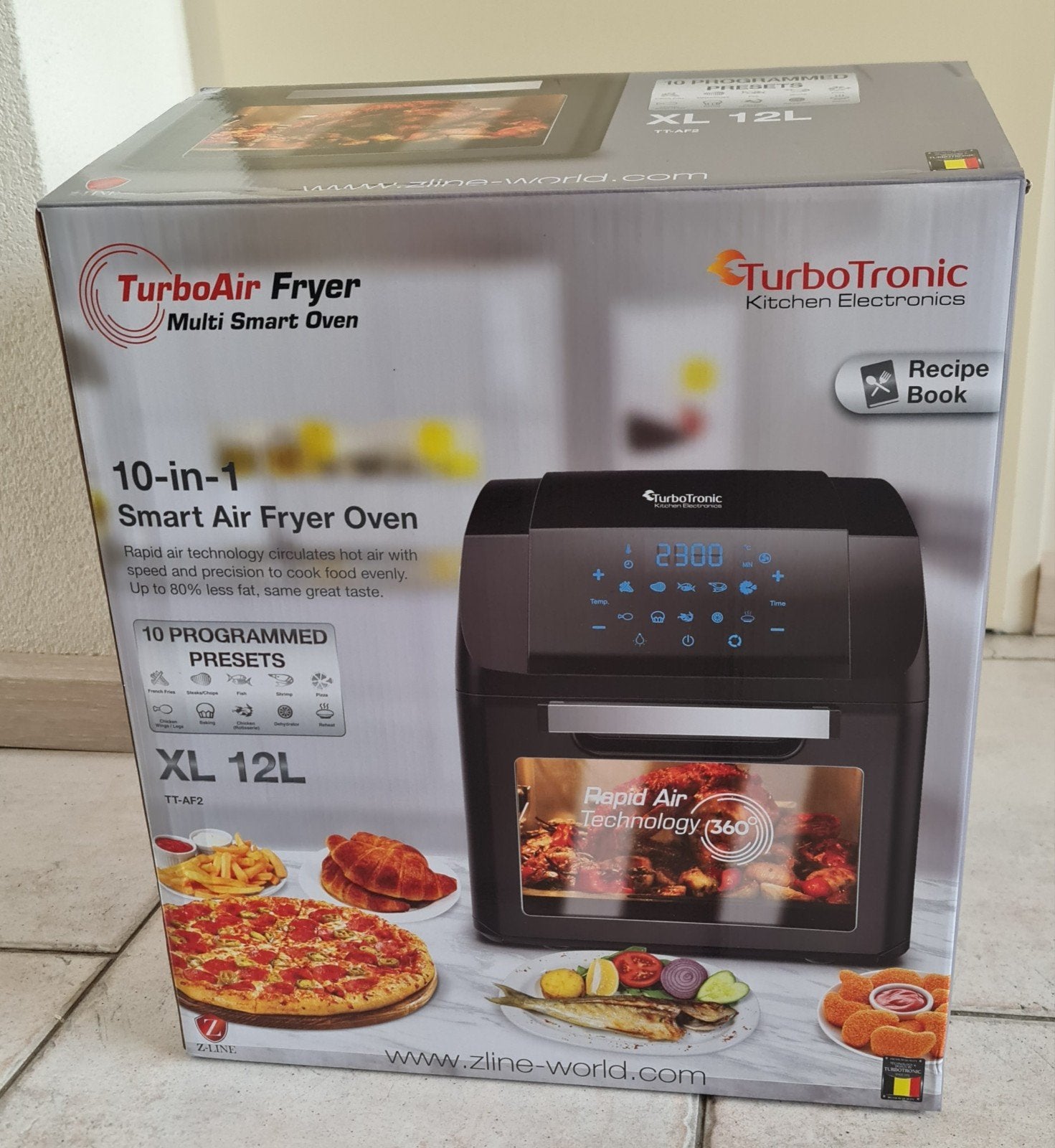 TurboTronic AF2 XL Air Fryer Oven, Ophalen of Verzenden, Nieuw, Airfryer XL