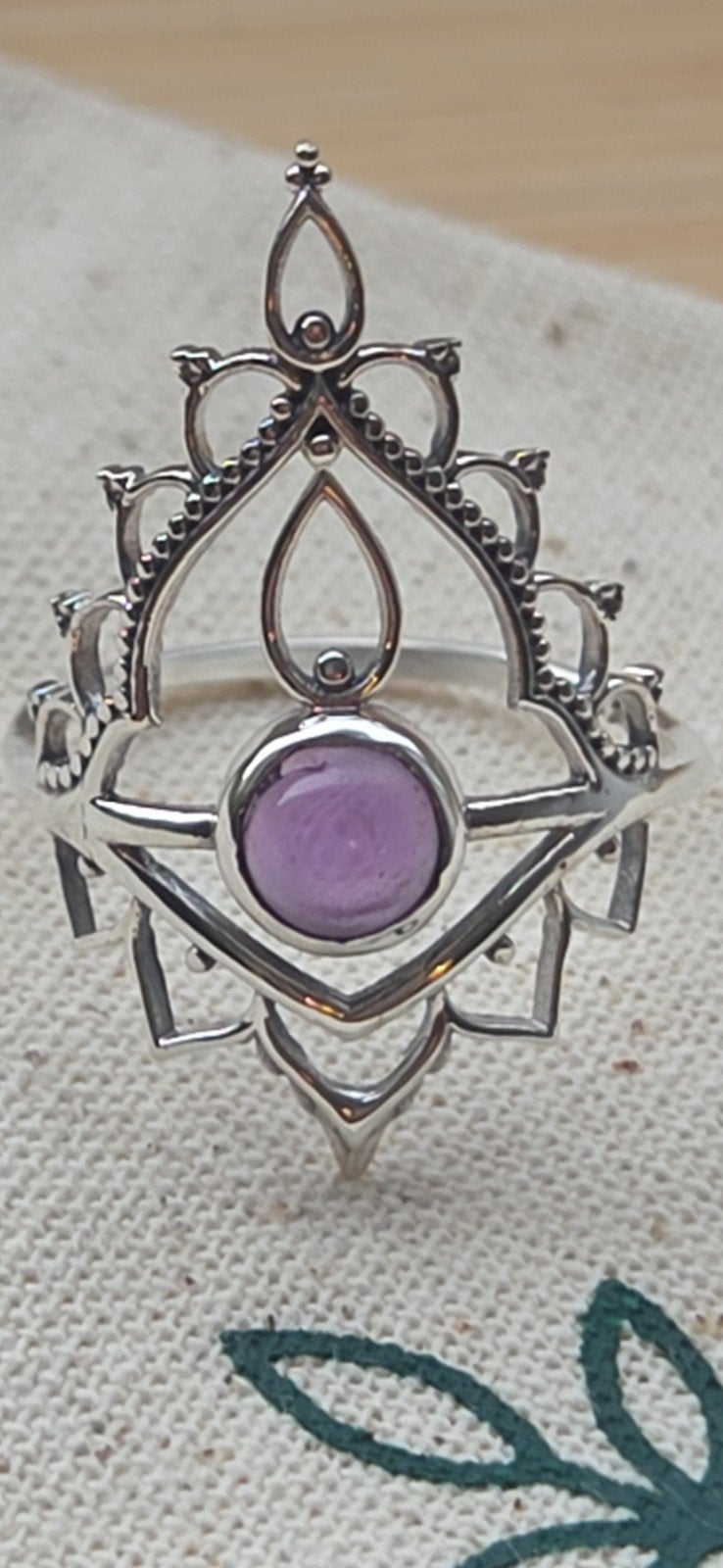 Zilveren Amethist Ring - Maat 51 (EU) / 6 (US), Sieraden, Tassen en Uiterlijk, Almere, Agfbdigital@gmail.com, Nieuw, Ophalen of Verzenden