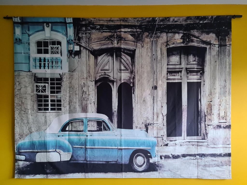 Urban Cotton Amsterdam - Havana wandkleed - auto, Ophalen, 140 cm, Industrieel, 198 cm