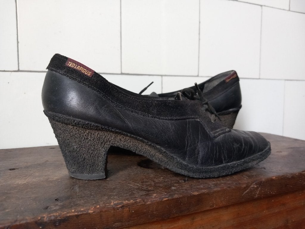 vintage 60s schoenen met hak, maat 39, Frankrijk Ted Lapidus, Ophalen