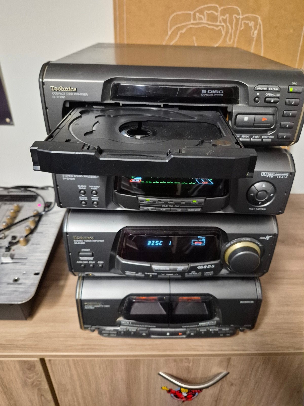 Technics EH600 Stereo Set, Gebruikt, Losse componenten, Cassettedeck, Ophalen